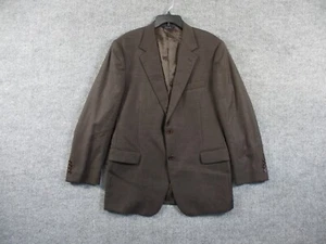 Brooks Brothers Mens 43R Brown Madison Suit Coat Blazer Wool Italy Cupro Lined - Picture 1 of 19