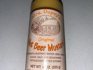 Mrs. Dupey's Original Heißbiersenf 9 oz Flasche von Cadott Wisconsin - Bild 1 von 2