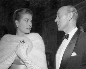 Actors Grace Kelly and Alec Guinness in Hollywood 1955 Old Historic Photo - Picture 1 of 1