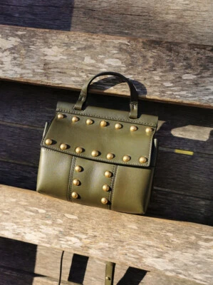 Bolso de Mano Tory Burch Block-T-Mini Cartera con Tachuela Nuevo Con Etiqueta Foto 1 de 4