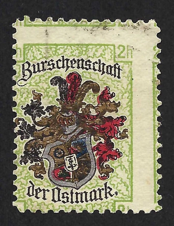 Austria Treasure Stamp - Coat Of Arms Of The Burschenschaft Der Ostmark (1912) - Image 1 of 1