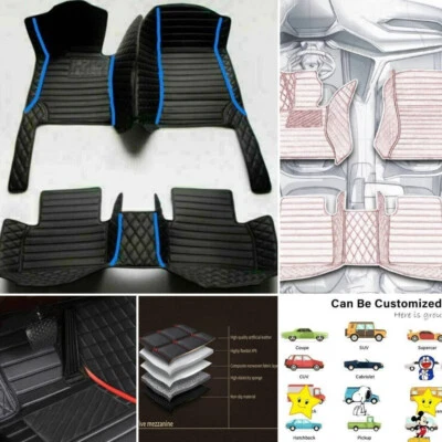 For Chevrolet Malibu Luxury Waterproof Car Floor Mats Cargo Liner All Weather - Image 1 of 4