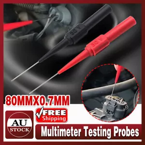 4* Multimeter Testing Lead Fluke Extention Back Probes Sharp Needles Micro Pins - Picture 1 of 12