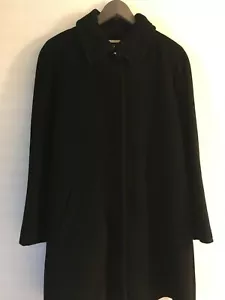 NEW Sz.S KRISTEN BLAKE Collar CLASSY 100% LAMBSWOOL BLEND BLACK COAT - Picture 1 of 6