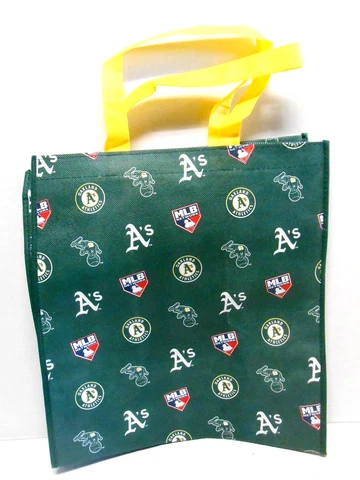 Oakland A's Athletics Baseball Logo Grocery Tote Bag MLB Network 2017 SGA Cover