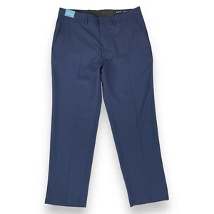 Haggar Pants Men 36x30 Blue Tailored Fit Travel Performance Suit Dress NWT - Picture 1 of 17