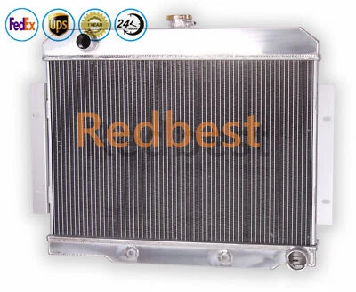 Radiador de aluminio de 4 filas para Jeep CJ5/CJ7 1972-86 2,5 L 4,2 L base deportivo utilitario 2 puertas  Foto 1 de 4