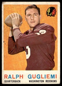 1959 Topps #97 Ralph Guglielmi   Football Washington Redskins