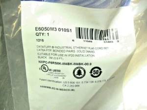 BELDEN  E6050M3 010S1  Network Cable,  RJ45 Plug, RJ45 Plug, 0.9 FT  NEW - Picture 1 of 3