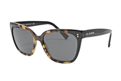 Valentino Sunglasses Women's Cat Eye Frames VA4070 500387 Havana Black 55mm NEW - Image 1 of 4