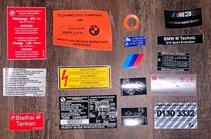 STICKERS DECALS RESTORATION AUFKLEBER SET FOR BMW E30 M3 US SPECS - Picture 1 of 1