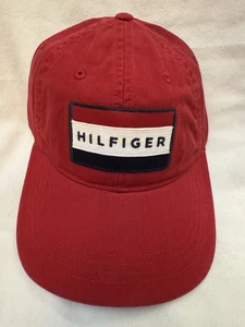 Tommy Hilfiger Men's Baseball Cap Hat Red Adjustable Strap One Size NWOT - Picture 1 of 8