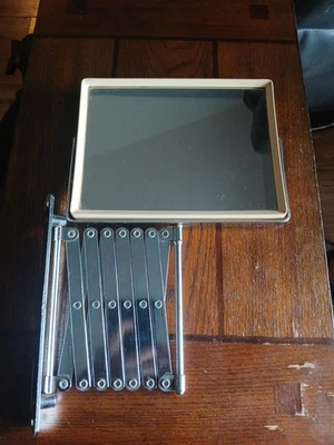 Vintage Extendable Accordion Wall Mount Mirror Chrome Arm Bathroom Decor - Image 1 of 2