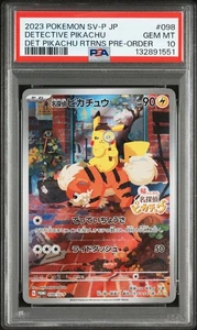 PSA 10 Detective Pikachu Rtrns 098/SV-P Nintendo Switch Promo Pokemon Card Japan - Picture 1 of 2