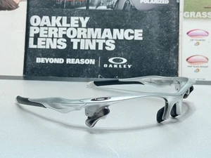 Oakley FAST Jacket XL Silver FRAME w/ Gunmetal Oakley Icons / Used Custom Oakley - Bild 1 von 22