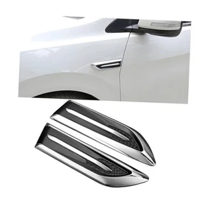 2PCS Car Hood Side Air Flow Intake Vent Trim, Self Adhesive Weatherproof  - Picture 1 of 7