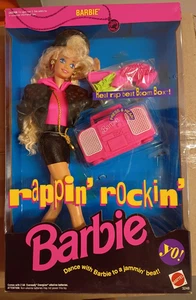 MUÑECA BARBIE NRFB RAPPIN ROCKIN' 3248 RADIO NO REPRODUCE - Imagen 1 de 6