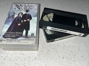 NICHOLAS NICKLEBY - CHARLES DICKENS - 2 X VHS ABC VIDEO'S - Picture 1 of 1