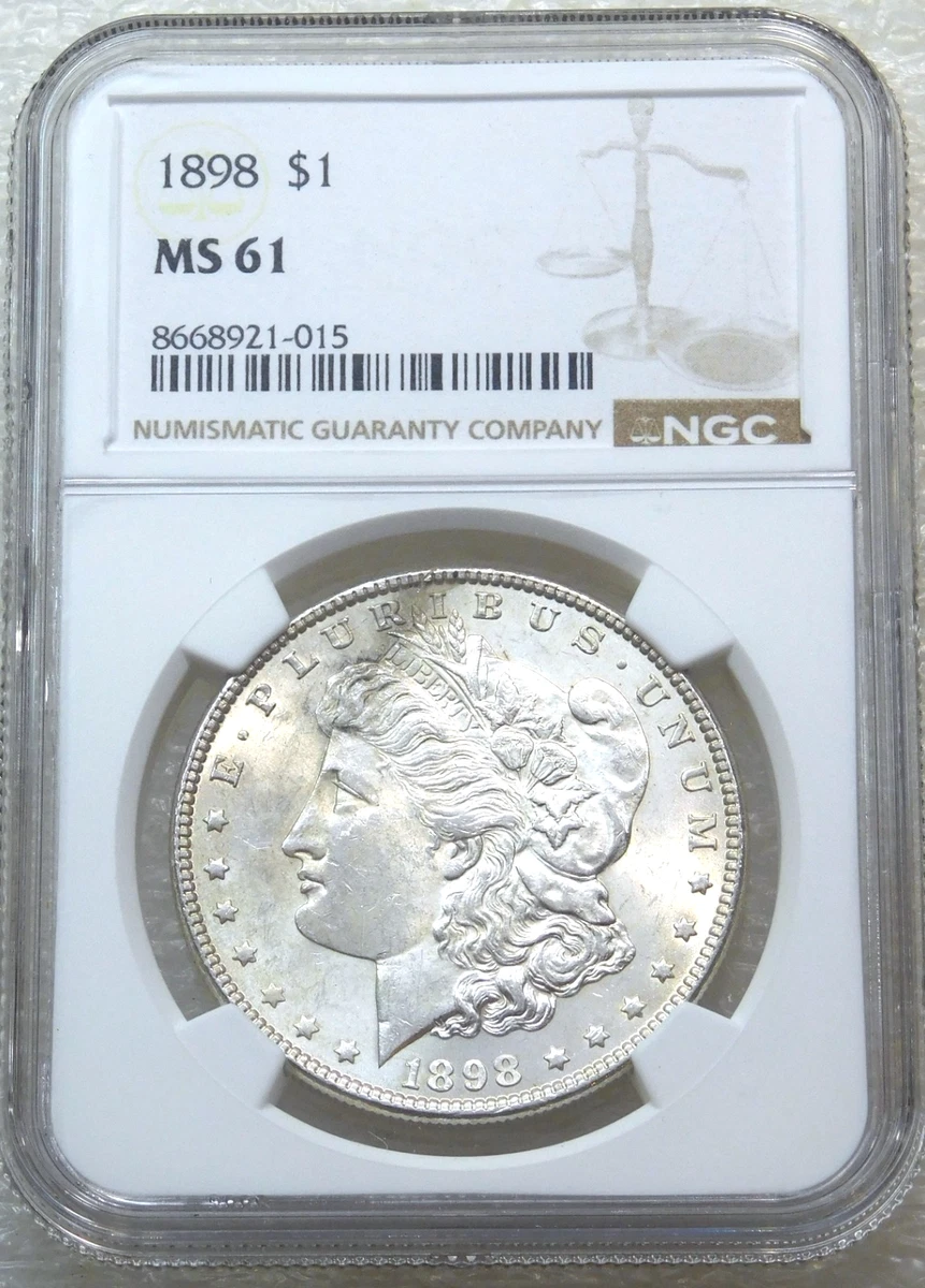 Silver NGC Grade MS 61 Morgan US Dollars (1878-1921) for sale | eBay