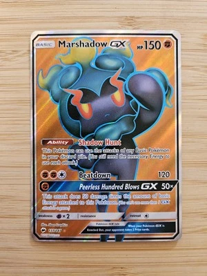 Marshadow GX 137/147 Burning Shadows NM Full Art Pokemon Card - Image 1 of 2