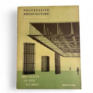 Progressive Architecture March 1946 Vintage Architecture & Design Magazine - Bild 1 von 6