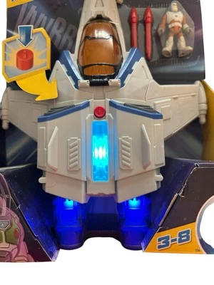 NIB Imaginext Disney Pixar Buzz Lightyear XL15 Spaceship Lights & Sounds AirShip - Image 1 of 4