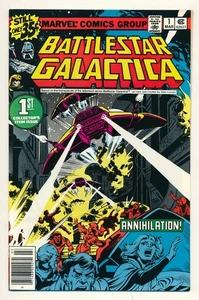 Marvel Battlestar Gallactica Issue #1 Comic Book Annihilation! 8.5 VF+ 1979 - Picture 1 of 2