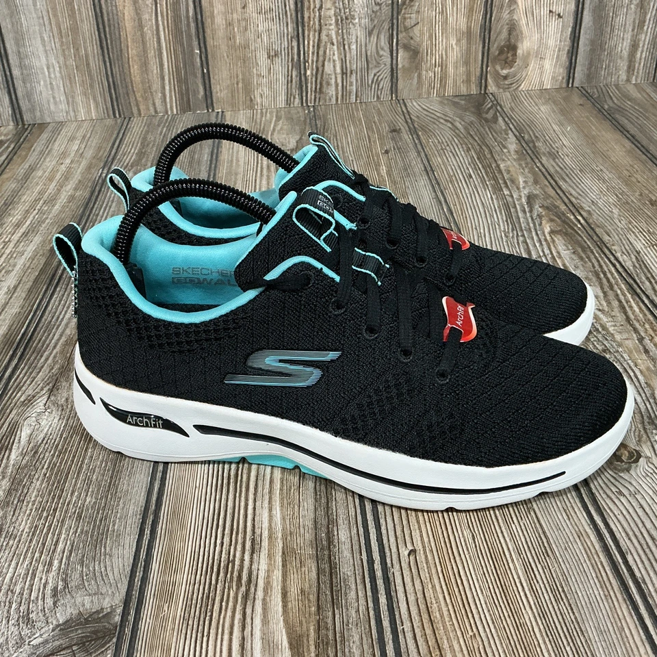 Skechers Mujer US 9 Go Walk Arch Fit Unify 124403 Negro Zapatos para Correr Tenis Foto 1 de 4