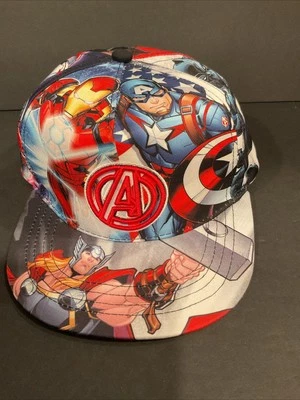 KIDs Avengers Marvel Cap Hat One Size RN14750 THOR, Cap America, Iron Man, Hulk - Image 1 of 3