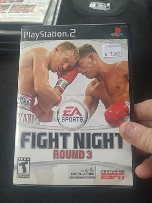 Disco de juego Sony Playstation 2 EA Sports Fight Night Round 3 con estuche V000070 Foto 1 de 4