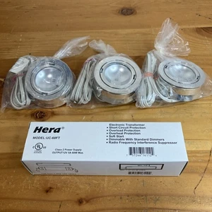 Hera Premium Halogen Set of 3 Indoor Lighting with Transformer and Terminal Plug - Picture 1 of 6