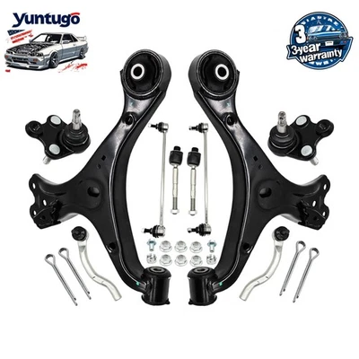 Front Lower Control Arms w/ Ball Joint Sway Bars For 2012-2015 Honda Civic 1.8L - Image 1 of 4