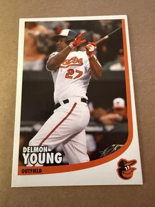 Delmon Young Baltimore Orioles Team Issued Postcard Sized Photo - Picture 1 of 2