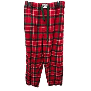 Lazy One Mens L Red Plaid Flannel Pajama Pants Loungewear Sleepwear - Picture 1 of 3