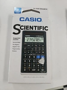 BRAND NEW SEALED CASIO FX-260 SOLAR II FRACTION SCIENTIFIC CALCULATOR - Picture 1 of 3