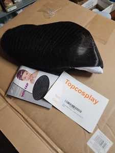 Topcosplay Women Wigs Black Long Straight Middle Part 28inch Cosplay Costume... - Picture 1 of 4