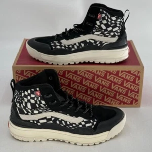 Vans Sneaker UltraRange EXO Hi GORE-TEX® MTE-2 Black Warped Check Men's 7 New - Picture 1 of 5