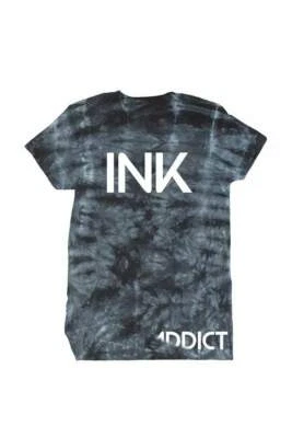Nuevo Inkaddict Tinta Camiseta Negro Tie-Dye SMALL-3XLARGE Tatuaje Limited - Imagen 1 de 2