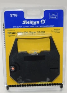 Pelikan S709 Cartucho Corregible Negro Cinta Máquinas de Escribir Royal Alpha Signet - Imagen 1 de 5