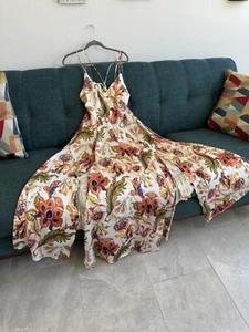 ITALY Imperial Multi Color Floral Maxi Dress in size M - Picture 1 of 9