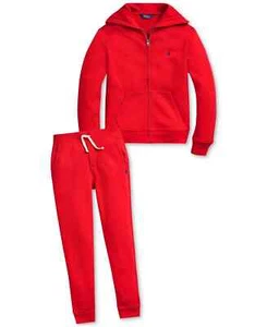 NWT Boy's RALPH LAUREN Fleece Full Zip Hoodie and Sweatpants Set size XL(18-20) - Picture 1 of 5