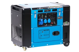 Stromerzeuger Diesel Silent Generator 8kVA 230Volt E-Starter luftgekühlt W2848 - Bild 1 von 11