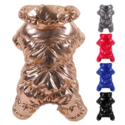 Waterproof Dog Jumpsuit Winter Coat Jacket Pet Puppy Warm Fleece Padded Clothes  - Image 1 of 4