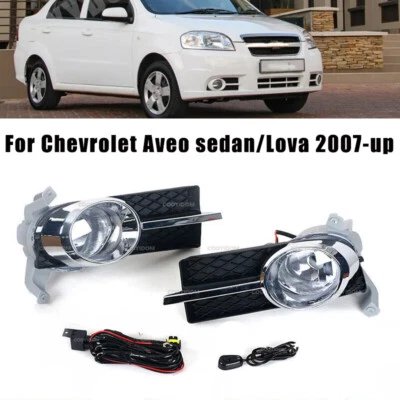 Juego de faros antiniebla halógenos con cableado para Chevrolet Aveo sedán/Lova 2007-up Foto 1 de 4