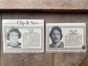 RARE 1983 Wichita Eagle Beacon Clip & Save Card Lot (2)
