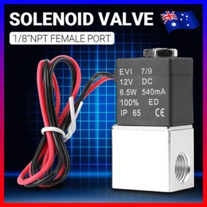 DC12V Normally Closed Fast Response Electric Air Oil Water Solenoid Valve AU - Picture 1 of 12