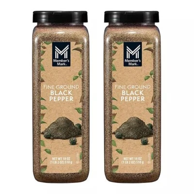 Member's Mark Fine Ground Black Pepper, pack of 2, 18 oz, - Image 1 of 4