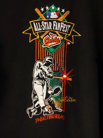 Vintage 1993 Baltimore Orioles All-Star Game Fanfest Limited Edition T-Shirt Cover