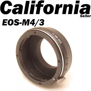 Canon EOS EF Objektiv auf Micro 4/3 M Halterung Adapter E-P1 E-P2 G1 GF1 EP3 P1L G3 GX1 - Bild 1 von 8