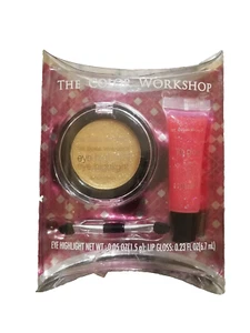 THE COLOR WORKSHOP Beauty Makeup Set Eye Highlight .05 oz + Lip Gloss .23 oz - Picture 1 of 3